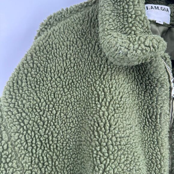 I.Am.Gia green Sherpa teddy oversized jacket Size Small‎ - Picture 7 of 14
